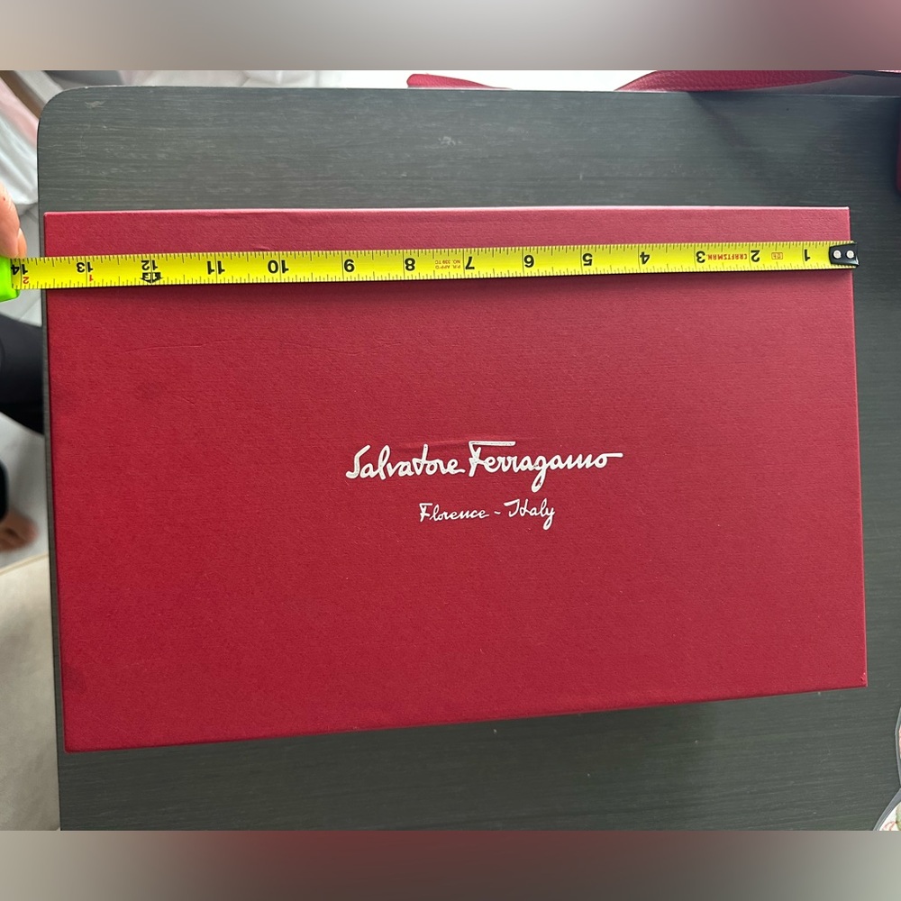 Empty Ferragamo Shoebox.